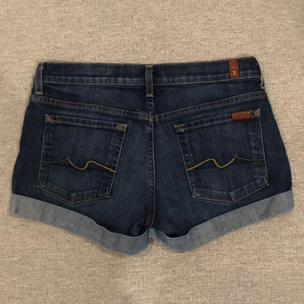 Cuffed Jean Shorts - 7 For All Mankind